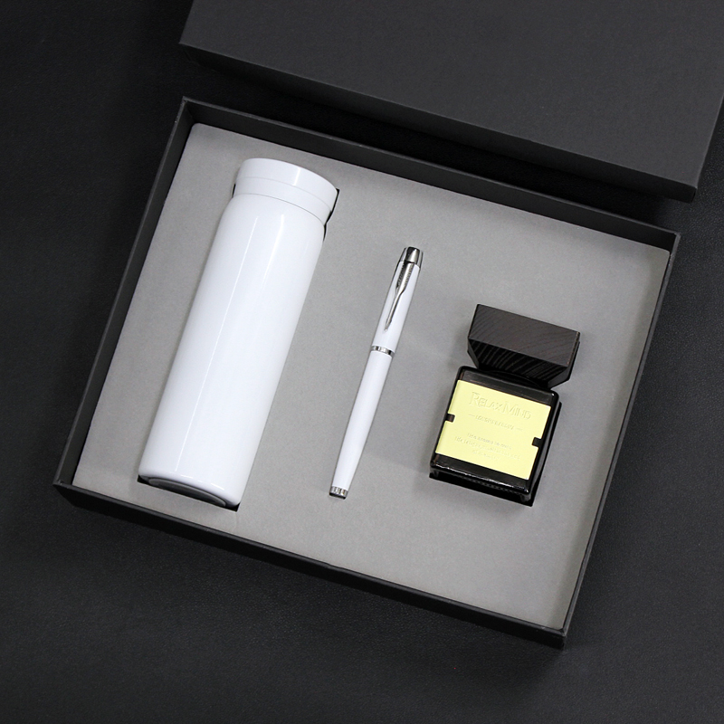 Customized Corporate Gift Set Including 304 Cup Pen and Aromatherapy T9-09 - Image 3