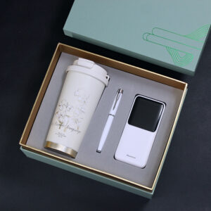 Elegant Corporate Kit Cup Pen and Portable Power Bank Gift T12-02