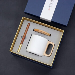 Customized 304 Stainless Steel Inner Liner Mug Pen Gift Set T5-12