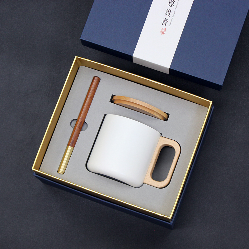 Customized 304 Stainless Steel Inner Liner Mug Pen Gift Set T5-12