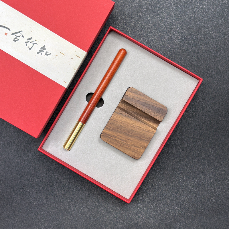 Custom Shape Acrylic Lamp with Rosewood Pen PU Notebook Gift T2-09 - Image 2