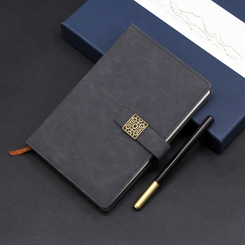 Soft Touch A5 Window Notebook and Pen Set Customizable Corporate Gift Box T4-07 - Image 3