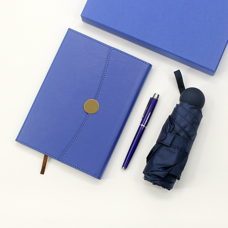 Customizable A5 Ring Notebook Set with Metal Pen and Portable Umbrella T9-02 - Image 3