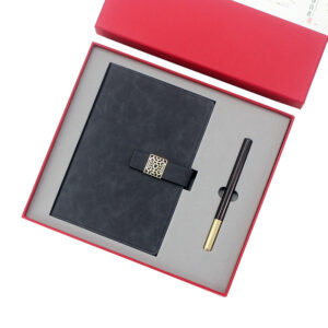 Soft Touch A5 Window Notebook and Pen Set Customizable Corporate Gift Box T4-07