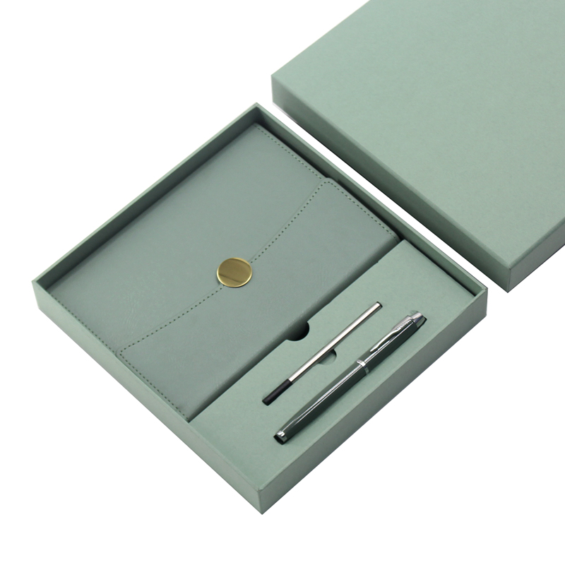 A5 Round Ring Notebook and Metal Pen Business Gift Set T8-03 - Image 4