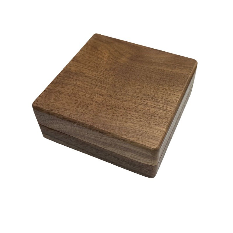 Portable and Exquisite Solid Wood Vintage Jewelry Storage Box T1-18 - Image 3