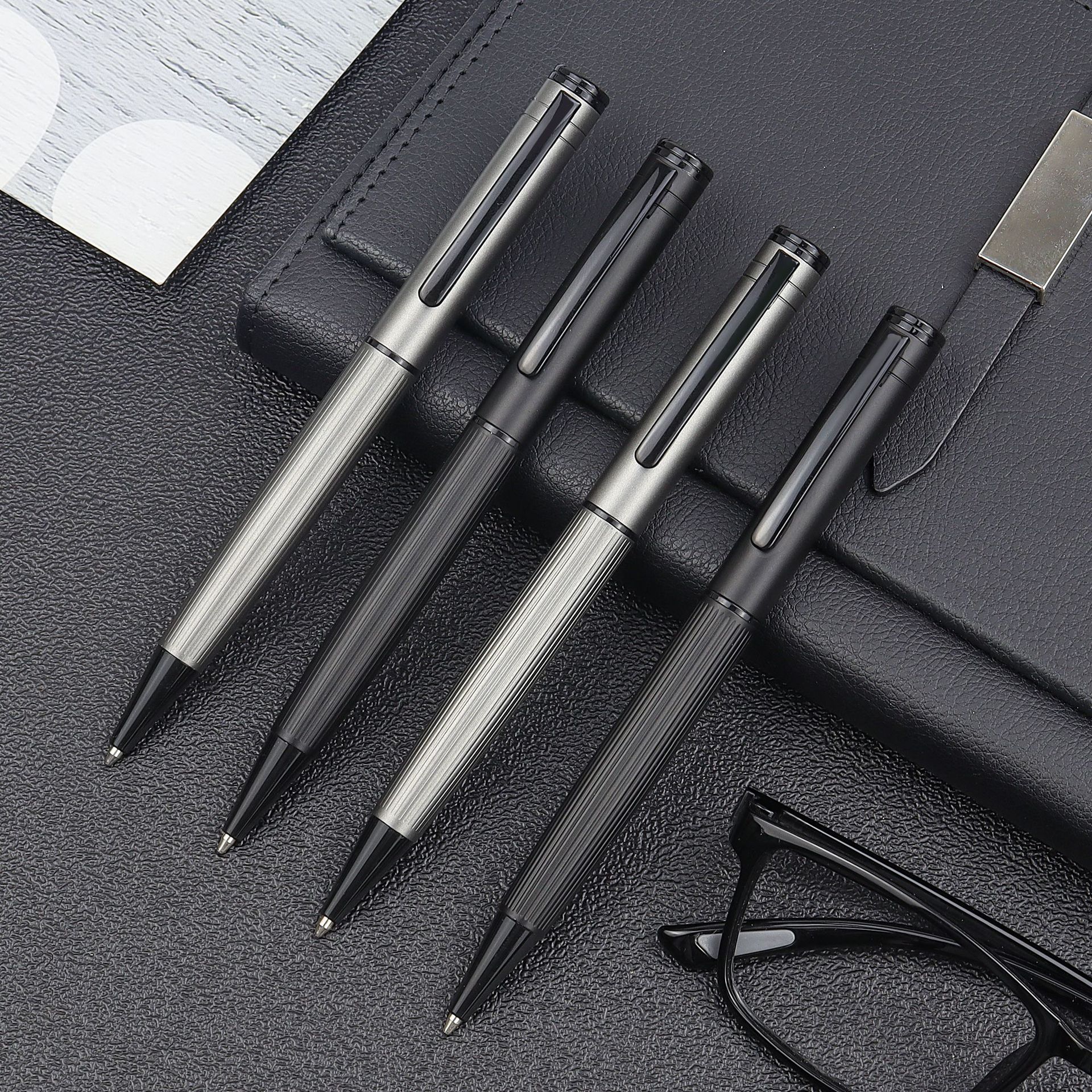 Factory Direct Sales Business Metal Engraved Oil-Based Ballpoint Pens T1-15
