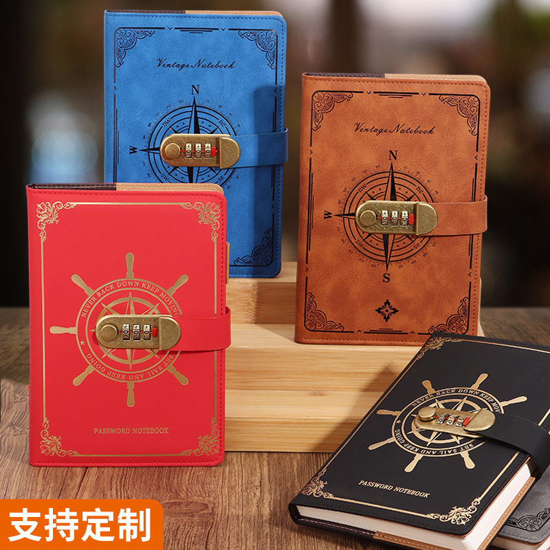 Business Office Stationery Manufacturer A5 Password Book Lockable Creative Notebook T1-21 - Image 4