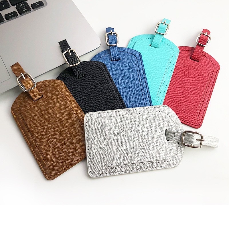 Customized Set of Multi-Functional Leather Passport Case and Luggage Tag T1-17