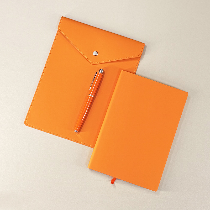 Luxury Skin-Feel Soft Color 3-Piece Set PU Leather Notebook Gift RC-3 - Image 2