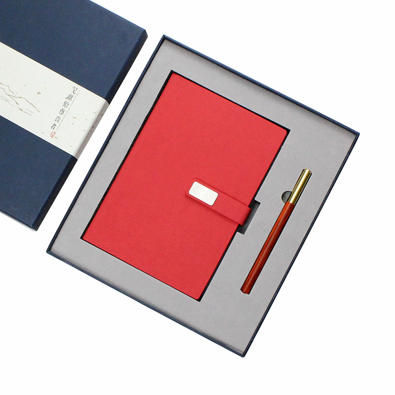 Soft Touch A5 Window Notebook and Pen Set Customizable Corporate Gift Box T4-07 - Image 4